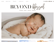 Tablet Screenshot of beyondblessedblog.com